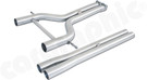 CARGRAPHIC H-Pipe Construction Center-Silencer Replacement Pipe Set (RACE SOUND Version) For Porsche 970 Panamera GTS 4.8L V8 - CARP70GTSPIPE