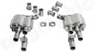 CARGRAPHIC Sport Rear Silencer Set w/Electronic Exhaust Valves (SOUND / SUPER SOUND Plus Export Version) For Porsche Panamera 971 GTS / Turbo / Turbo S e-Hybrid 4.0L V8 - CARP71T40ETFLAPSS