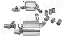 CARGRAPHIC Sport Rear Silencer Set w/Electronic Exhaust Valves (SOUND / SUPER SOUND Export Version) For Porsche Panamera 971 GTS / Turbo / Turbo S e-Hybrid 4.0L V8 - CARP71T40ETFLAP