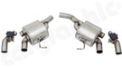 CARGRAPHIC Sport Rear Silencer Set w/Integrated Electronic Exhaust Valves For Porsche Macan 2.0L R4 - CARP95R4ETFLAPE