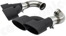 CARGRAPHIC Sport Double-End Tailpipe Set - 2x 125x95mm Oval, Overlapping, Rolled-In, Slash-Cut w/Perforated Insert & Matte Black Thermopaint Finished For Porsche 957 Cayenne - CARP57EROTP CARGRAPHIC Sport Double-End Tailpipe Set - 2x 125x95mm Oval, Overlapping, Rolled-In, Slash-Cut w/Perforated Insert & Matte Black Thermopaint Finished For Porsche 957 Cayenne - CARP57EROTP