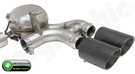 CARGRAPHIC Active Sound System w/Rear Silencer Replacement Pipe & 4x 100mm Sport Tailpipes For Porsche 958.1 Cayenne S Diesel 4.2L V8 - CARP58SDETERSM