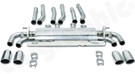 CARGRAPHIC Sport Rear Silencer w/Integrated Exhaust Valves (SOUND / SUPER SOUND Version) For Porsche 958.1 Cayenne 3.6L V6 - CARP58V6ETFLAP