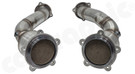 CARGRAPHIC Sport Primary Catalytic Converter Set w/2x 200CPSI HD OBD2 Tri-Metal Catalytic Converters For Porsche 958.1 Cayenne S / GTS 4.8L V8 - CARP58SKATOBD2P