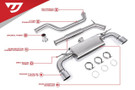 Unitronic Cat-Back for VW MK7 & MK7.5 GTI Chrome Tips - UH045-EXA Unitronic Cat-Back for VW MK7 & MK7.5 GTI Chrome Tips - UH045-EXA