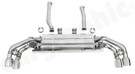 CARGRAPHIC Sport Rear Silencer w/Integrated Electronic Exhaust Valves, Electronic Sound Actuators & Polished Sport Tailpipes (SOUND / SUPER SOUND Version) For Porsche 958.2 Cayenne Turbo / Turbo S V8 4.8L - CARP58TETFLAPFLE