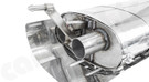 CARGRAPHIC Sport Rear Silencer w/Integrated Electronic Exhaust Valves, Electronic Sound Actuators & Polished Sport Tailpipes (SOUND / SUPER SOUND Version) For Porsche 958.2 Cayenne Turbo / Turbo S V8 4.8L - CARP58TETFLAPFLE