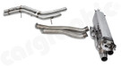 CARGRAPHIC Downpipe-Back Sport Exhaust System w/Integrated Exhaust Flaps (SOUND / SUPER SOUND Version) For Porsche Cayenne S 2.9L V6 - CARP5E3T29SYSDPOE