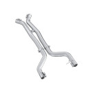 MBRP 2023-2025 BMW M2 (G87) 3-In Resonator Bypass Pipe - T304 Stainless Steel - mbrpS4504304