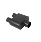 Flowmaster Super 10 Series Chambered Muffler Super 10 Series Stainless Steel - 3.00 Center In / 2.50 Dual Out - Aggressive Sound - 8430152