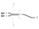 aFe Takeda 2-1/2 IN 304 Stainless Steel Axle-Back Exhaust System for Honda Civic Type R 17-21 L4-2.0L afe49-36626-P