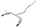aFe Takeda 2-1/2 IN to 2-1/4 IN 304 Stainless Steel Cat-Back Exhaust System w/ Carbon Fiber Tip for Honda Civic Sedan 22-24 L4-1.5L   afe49-36628-C