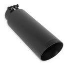 Flowmaster Exhaust Tip Exhaust Tip - 4.00-in. Black Angle Cut Fits 3-in. Tubing, 13.00-in. Long - Clamp On - 15398B