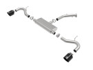 aFe Takeda 2-1/2 IN 409 Stainless Steel Axle-Back Exhaust System w/ Black Tips for Hyundai Elantra GT 18-20 L4-1.6L (t) - afe49-47016-B