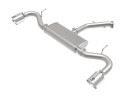 aFe Takeda 2-1/2 IN 409 Stainless Steel Axle-Back Exhaust System w/ Polished Tips for Hyundai Elantra GT 18-20 L4-1.6L (t) - afe49-47016-P
