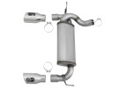 aFe Rebel Series 2-1/2 IN 409 Stainless Steel Axle-Back Exhaust System for Jeep Wrangler (JK) 07-18 V6-3.6L/3.8L (2/4-Door)   afe49-48061-P