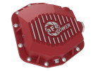 aFe POWER Pro Series Rear Differential Cover Red w/ Machined Fins