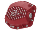 aFe POWER Pro Series Rear Differential Cover Red w/ Machined Fins