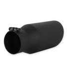 Flowmaster Exhaust Tip Exhaust Tip - 5.0-in. Black Angle Cut Fits 3.5-in. Tubing, 12.00-in Long - Clamp On - 15405B