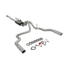 Flowmaster Force II Cat-Back Exhaust System Fits 2021-2025 Ford F-150 2.7, 3.5, 5.0-liter, Force II cat-back, dual out rear exit, 4.00-inch polished tips, stainless steel exhaust system - 818148