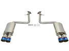 aFe Takeda 2 IN 304 Stainless Steel Axle-Back Exhaust System w/ Blue Flame Tips for Lexus RC200t 16-17 /RC300 18-23 L4-2.0L (t)/RC350 15-23 V6-3.5L - afe49-36037-L