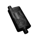 Flowmaster 50 Series Delta Flow Chambered Muffler 50 Delta Flow® Stainless Steel - 2.50 Offset In / 2.50 Center Out - Moderate Sound - 842551