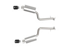 aFe Takeda 2-1/2 IN 304 Stainless Steel Axle-Back Exhaust System w/ Black Tip for Lexus IS350 14-23 V6-3.5L - afe49-36060-B