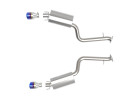 aFe Takeda 2-1/2 IN 304 Stainless Steel Axle-Back Exhaust System w/ Blue Flame Tip for Lexus IS350 14-23 V6-3.5L - afe49-36060-L