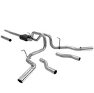 Flowmaster American Thunder Cat-back Exhaust System 2004-2008 Ford F-150 and Lincoln Mark LT truck with 4.6L, 5.4L engine. - Aggressive to moderate sound - 817417