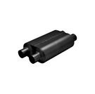 Flowmaster Super 40 Series Chambered Muffler Super 40 Stainless Steel - 2.50 Dual In / 2.50 Dual Out - Aggressive Sound - 8525454