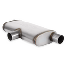 Flowmaster Flow FX Muffler Flow FX Muffler - 2.5 In/Out - Oval Body - Transverse - Moderate Sound - Stainless Steel - 72206