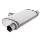 Flowmaster Flow FX Muffler Flow FX Muffler - 2.5 In/Out - Oval Body - Transverse - Moderate Sound - Stainless Steel - 72206