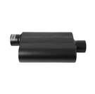 Flowmaster 40 Series Delta Flow C hambered Muffler 40 Delta Flow® Stainless Steel - 3.00 Offset In / 3.00 Center Out - Aggressive Sound - 843041