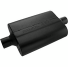 Flowmaster 40 Series Delta Flow Chambered Muffler 40 Delta Flow® - 2.25 Center In / 2.25 Center Out - Aggressive Sound - 942440
