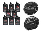 aFe POWER Front & Rear Diff GUARD Package w/ Oil for RAM Diesel Trucks 13-18 L6 (AAM 9.25-12 & AAM 11.5/11.8-14) afe46-7701AB