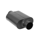 Flowmaster 40 Series Delta Force Race Muffler 40 Series Race Muffler 409SS- 3.00 Center In / 3.00 Center Out - Aggressive Sound - 8430408