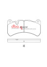 DBA Front Race Performance Brake Pads for 17-21 Subaru WRX STI - dbaDB1845RP