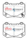 DBA Rear Street Series Brake Pads for 17-21 Subaru WRX STI - dbaDB15007SS