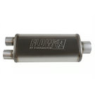 Flowmaster Flow FX Muffler Flow FX Muffler - 3.50 Center In/2.50 Dual Out - Straight Through Performance - Moderate Sound - Stainless Steel - 72587