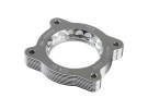 aFe Silver Bullet Throttle Body Spacer - Silver for GM Trucks 1500 07-13 V6-4.3L afe46-34019