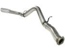 aFe Large Bore-HD 5 IN 409 Stainless Steel DPF-Back Exhaust System for GM Diesel Trucks 07.5-10 V8-6.6L (td) LMM afe49-44040-P