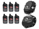 aFe POWER Front & Rear Diff GUARD Package w/ Oil for GM Diesel Trucks 11-19 V8 (AAM 9.25-12 & AAM 11.5-14) afe46-7707AB