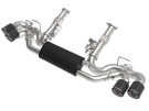 aFe MACH Force-Xp 304 Stainless Steel Cat-Back Exhaust w/ Muffler Carbon (w/ NPP) for  Chevrolet Corvette (C8) 20-25 V8-6.2L  afe49-34124-C