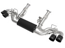 aFe MACH Force-Xp 304 Stainless Steel Cat-Back Exhaust w/ Muffler Black (w/ NPP) for  Chevrolet Corvette (C8) 20-25 V8-6.2L afe49-34124-B