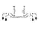 aFe MACH Force-Xp 304 Stainless Steel Cat-Back Exhaust w/o Muffler Carbon (No NPP) for Chevrolet Corvette (C8) 20-25 V8-6.2L afe49-34127NM-C