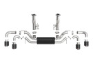 aFe MACH Force-Xp 304 Stainless Steel Cat-Back Exhaust w/ Muffler Carbon (No NPP) for  Chevrolet Corvette (C8) 20-25 V8-6.2L afe49-34127-C