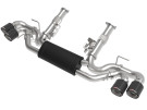 aFe MACH Force-Xp 304 Stainless Steel Cat-Back Exhaust w/ Muffler Carbon (No NPP) for  Chevrolet Corvette (C8) 20-25 V8-6.2L afe49-34127-C