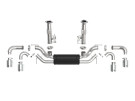 aFe MACH Force-Xp 304 Stainless Steel Cat-Back Exhaust w/ Muffler Polished (No NPP) for  Chevrolet Corvette (C8) 20-25 V8-6.2L afe49-34127-P