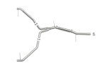 aFe MACH Force-Xp 3 IN to 2-1/2 IN 304 Stainless Steel Axle-Back Exhaust System for  Audi A4 (B9.5) 20-25 L4-2.0L (t)  afe49-36445