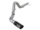 aFe ATLAS 4 IN Aluminized Steel DPF-Back Exhaust System w/ Black Tip for Ford F-150 18-20 V6-3.0L (td) afe49-03106-B